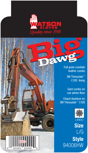 BIG DAWG, THINSUL C100 LINED