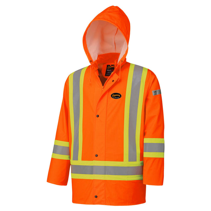 PIONEER HI-VIZ FLAME RESISTANT PU STRETCH WATERPROOF JACKET